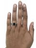 Modern 1.57ct Sapphire and Diamond 14kt Engagement Ring