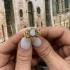 Vintage .63ct Opal Solitaire 14kt Ring