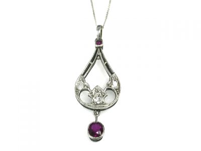Ruby and Diamond Pendant