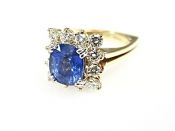 Vintage Sapphire and Diamond Ring