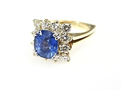 Vintage Sapphire and Diamond Ring