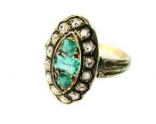 Vintage Emerald and Diamond Ring