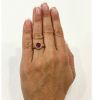 Vintage 1.94ct Ruby and Diamond 14kt Engagment Ring
