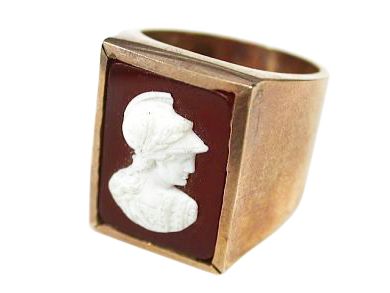 Agate Cameo Ring