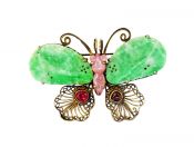Antique Chinese Filigree Butterfly Brooch