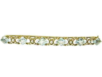 Aquamarine Brooch