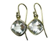 Modern Aquamarine Drop Earrings