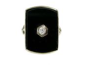 Art Deco Onyx Ring