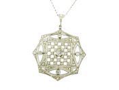 Art Deco Diamond Pendant Necklace
