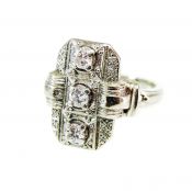 Birks Vintage 3 Diamond Ring