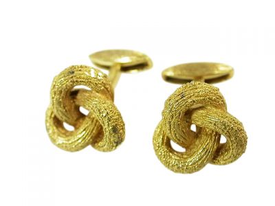 Roger Lucas 18kt Yellow Gold Knots Cufflinks