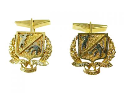 10kt Yellow and White Cufflinks Lambton Country Club
