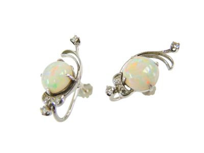 Vintage Opal Earrings 