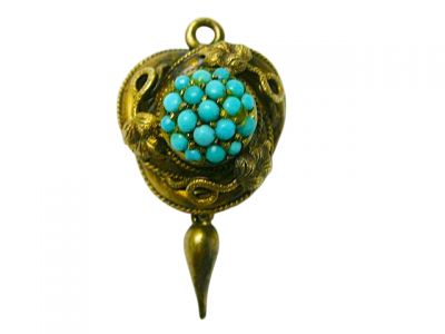 Victorian Turquoise Pendant