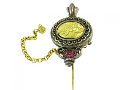 Tourmaline Brooch