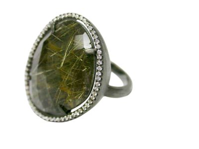 Rutilated Quartz Ring