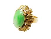Jade Solitaire Ring