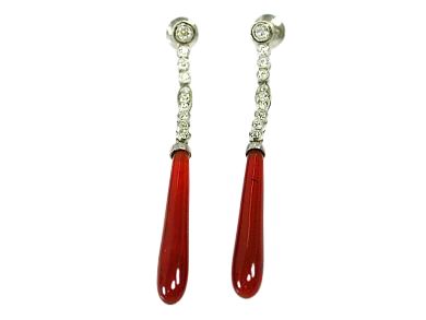 Carnelian Drop Earrings