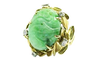 Carved Jade Ring