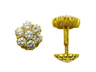 Diamond Cluster Earrings