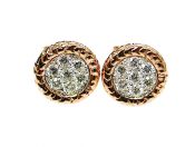Rose Gold Diamond Earrings