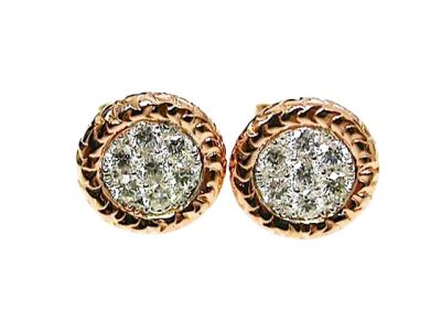 Rose Gold Diamond Earrings