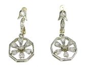 Vintage Diamond Drop Earrings