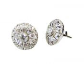 Diamond Cluster Earrings