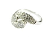 Vintage Diamond Swirl Ring