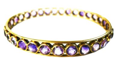 Edwardian Amethyst Bangle