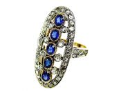 Edwardian Inspired Sapphire and Diamond Ring