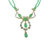 Edwardian Style Emerald Necklace