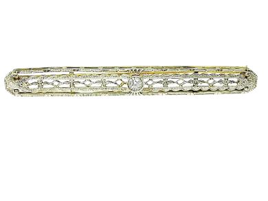 Filigree Bar Brooch