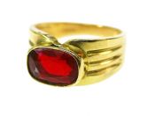 Vintage Fire Opal Solitaire Ring