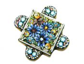 Micro Mosaic Brooch or Floral