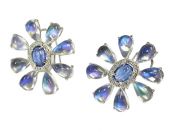 Floral Moonstone Earrings