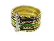 Seven Band Enamel Ring