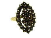 Garnet Cluster Ring