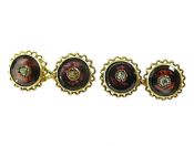 Vintage Garnet and Diamond Cufflinks