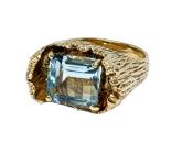Mappins Aquamarine Solitaire Ring
