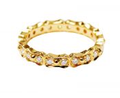 Modern Diamond Chain Link Eternity Band
