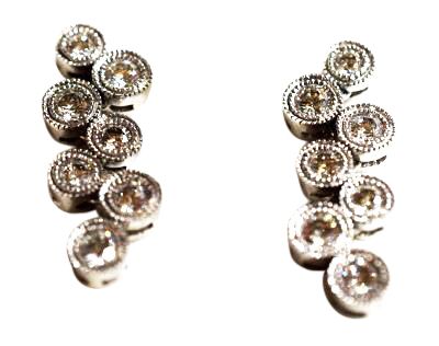 Modern Diamond Earrings