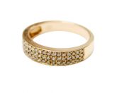 Modern Diamond Rose Gold Ring