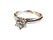 Modern Diamond Solitaire Ring