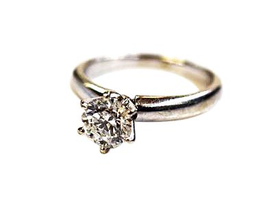 Modern Diamond Solitaire Ring