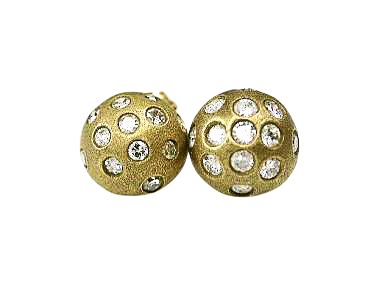 Modern Diamond Stud Earrings