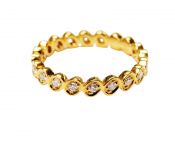 Modern Oval Diamond Eternity Band