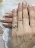 Modern 1.05ct Princess Cut Diamond Ring in Platinum