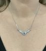 Modern Tanzanite Diamond Necklace