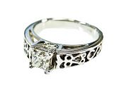 Modern Diamond Solitaire Engagement Ring
